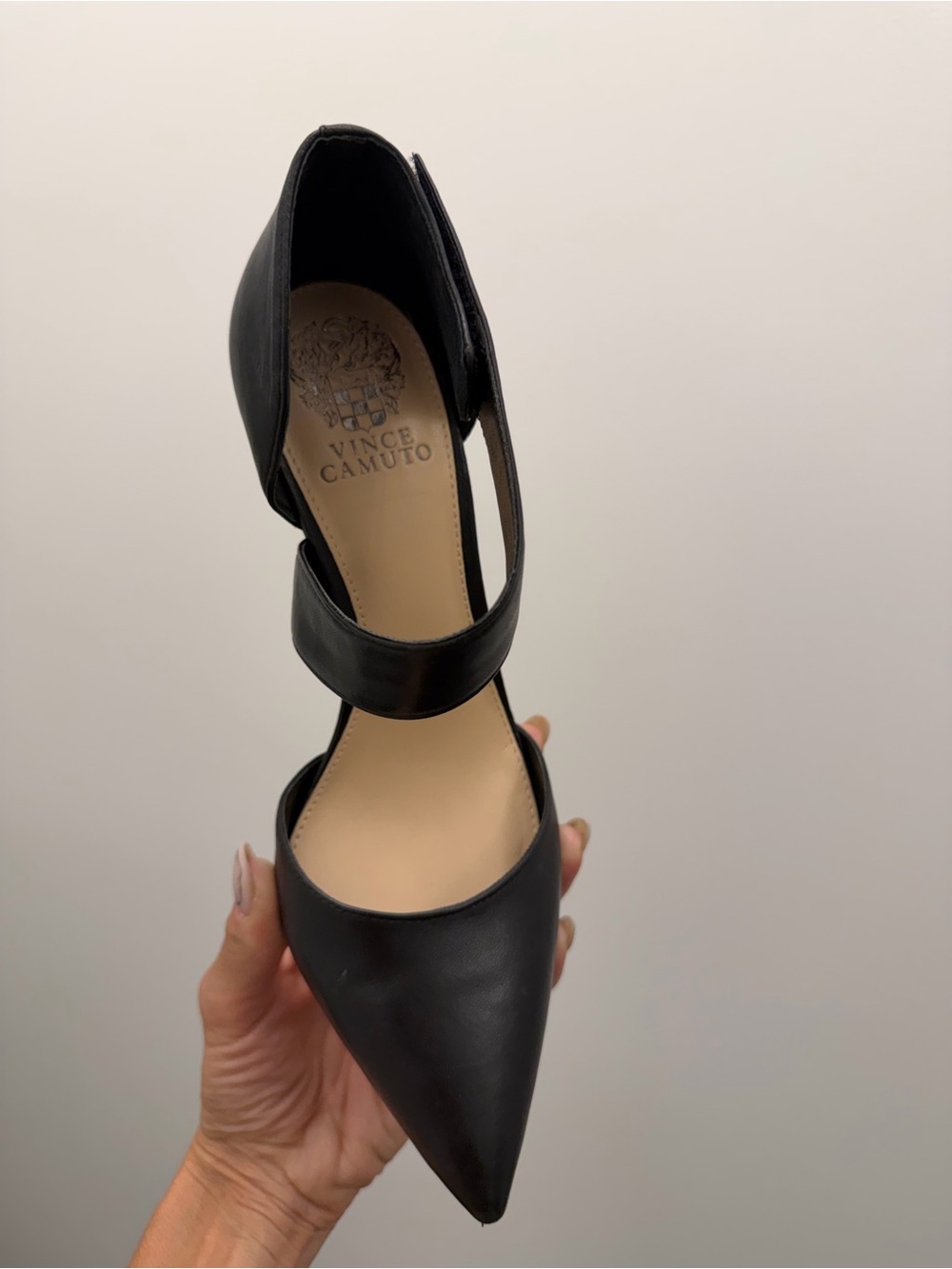VINCE CAMUTO Carlotte
Leather Asymmetrical Strappy
Pointed Heel - Picture 13 of 14